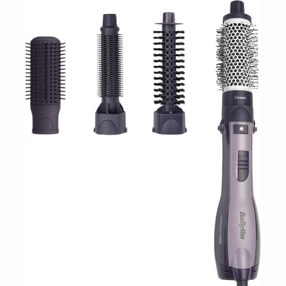 275145 - BABYLISS Furçë me ajër të nxehtë 1200 AS121E, 4 në 1, Teknologji Jonike dhe Qeramike, 1200W, e zezë, 4 aksesorë