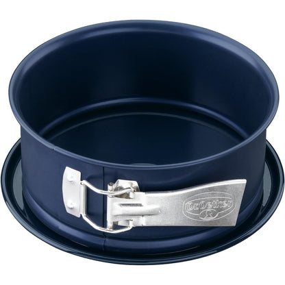 226727 - DR. OETKER Tavë me Sustë Ø 18 cm BACKLIEBE ENAMEL, tavë pjekjeje për ëmbëlsira të rrumbullakëta, tavë me mbrojtje nga rrjedhjet (ngjyra: blu), sasia: 1 copë