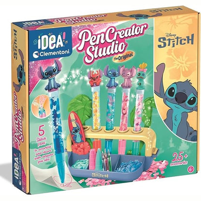 141517 - Clementoni Stitch Pen Lab Create – stilolapsa të frymëzuar nga Stitch me ngjyra të ndryshme.