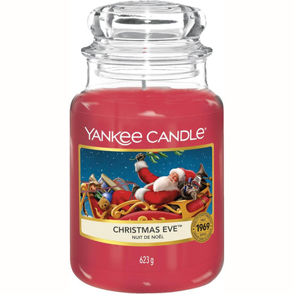 214278 - YANKEE CANDLE Qiri aromatik me kavanoz të madh për natën e Krishtlindjeve, Qirinj me djegie të gjatë: Deri në 150 orë