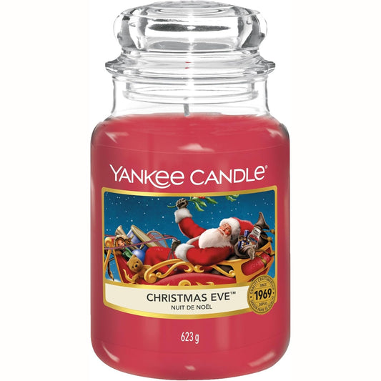 214278 - YANKEE CANDLE Qiri aromatik me kavanoz të madh për natën e Krishtlindjeve, Qirinj me djegie të gjatë: Deri në 150 orë