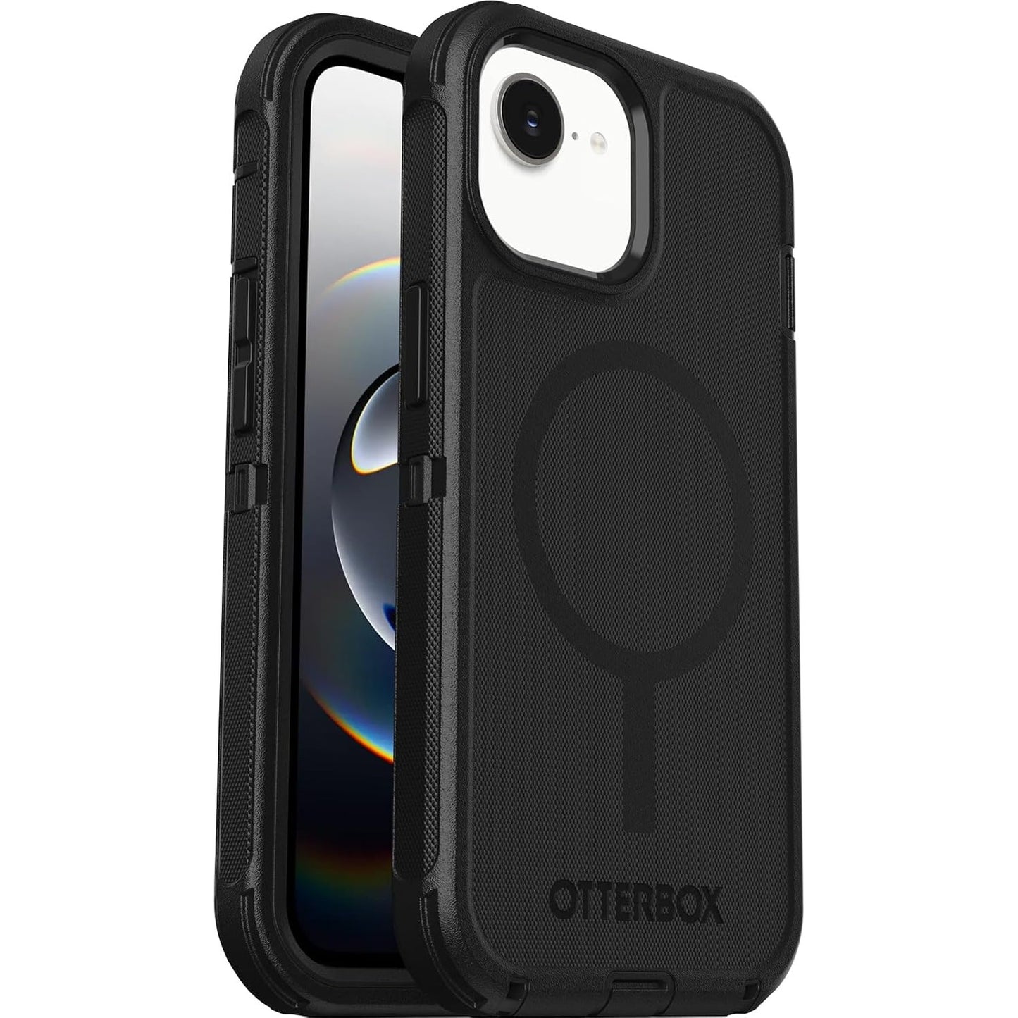 273434 - OTTERBOX Mbështjellëse Defender Series MagSafe për iPhone 17e, 16e, 15, 14, 13, rezistente ndaj goditjeve, e testuar 7 herë sipas standardit ushtarak, e zezë