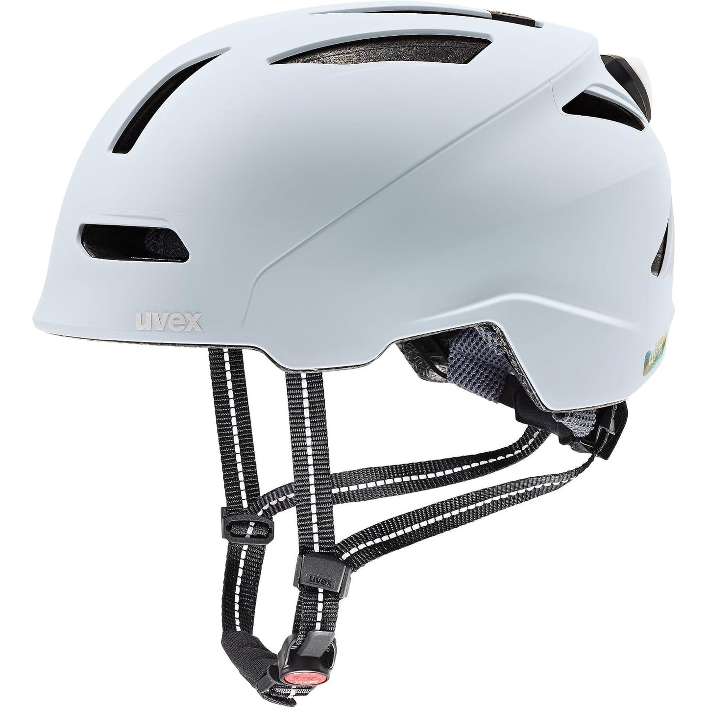 292187 - uvex urban Planet LED helmetë biçiklete, rregullim individual i madhësisë, dritë LED, Cloud matt, 54-58 cm