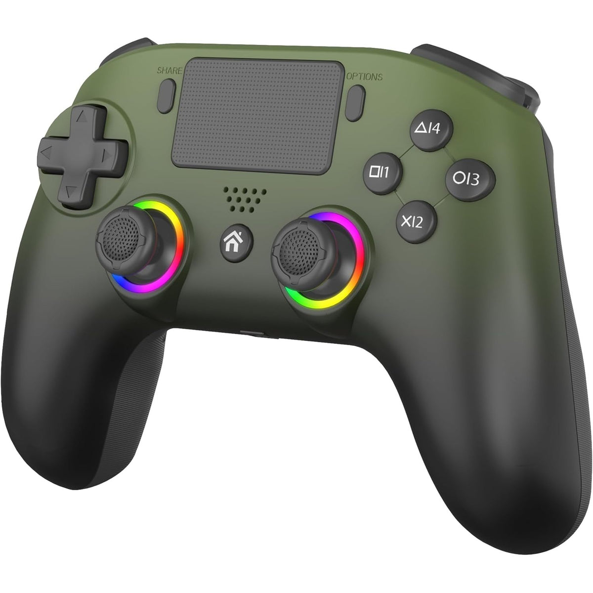 299401 - SUBSONIC Kontrollues LED pa tel Jeshile për PS5, llamba dhe LED të programueshëm, funksion dridhjeje, Touchpad, i pajtueshëm me Playstation 5 dhe PC