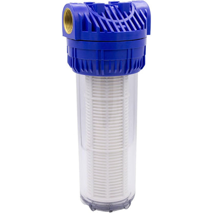 288681 - VARIOSAN Parafiltër 10 inç, fileto e brendshme 1", 8 bar, shpejtësi rrjedhjeje 6,000 l/orë, madhësi rrjete 0.06 mm