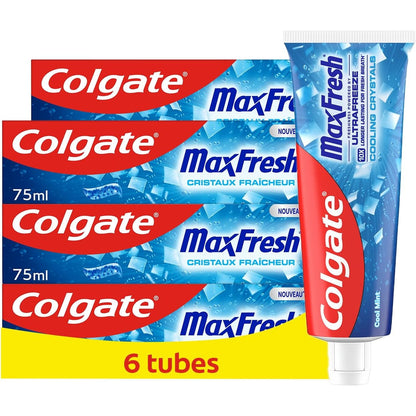 271715 - COLGATE Pastë dhëmbësh Max Fresh, 6x75 ml, freskuese, mbrojtje kundër kariesit
