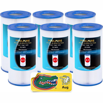 288932 - POOLPURE Filtra për tipin A ose C, të pajtueshëm me Intex 29000E/59900E, 6 copë