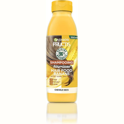 308315 - GARNIER FRUCTIS Shampo me Bae, 350 ml, për flokë të thatë