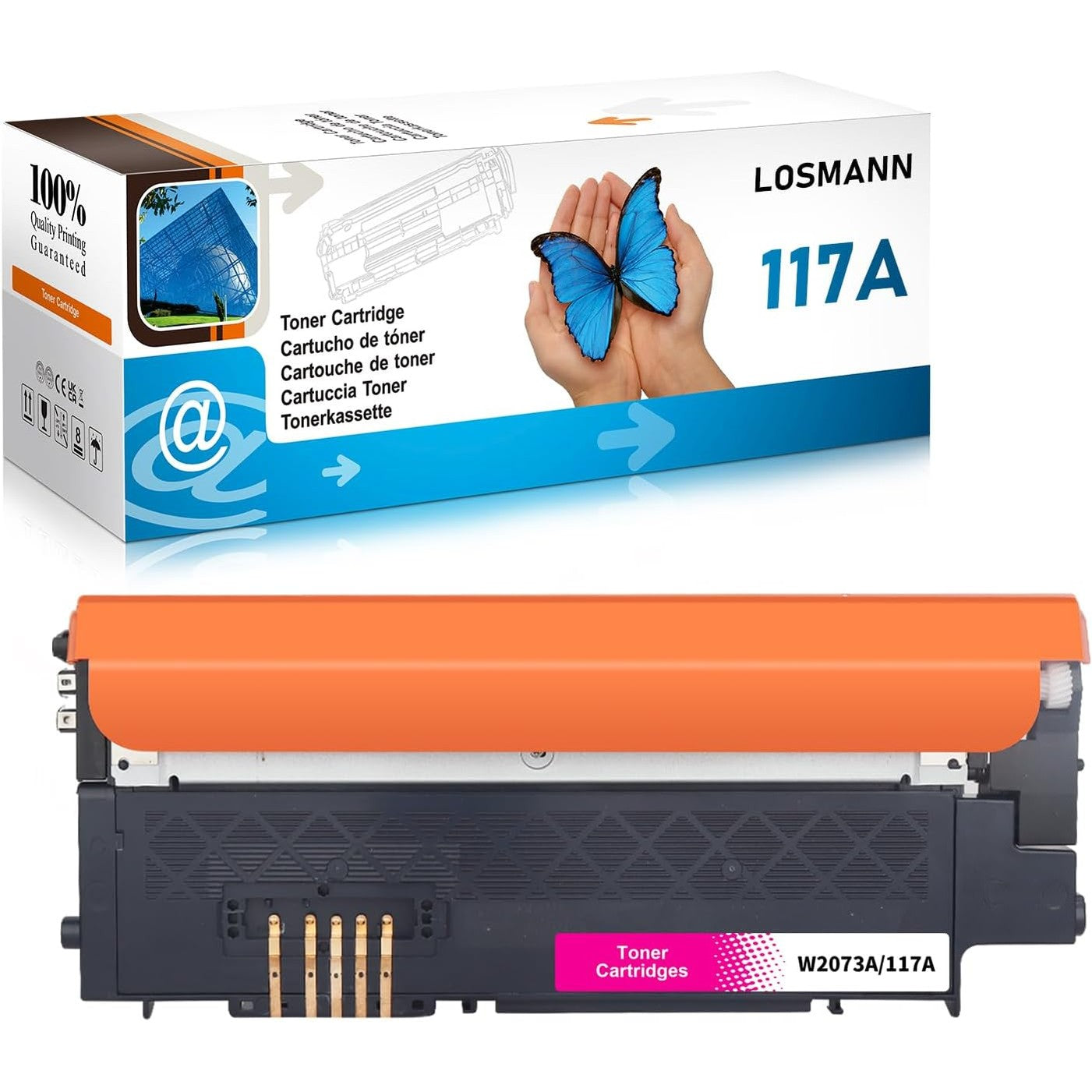 320563 - LOSMANN Kartushë toneri 117A për HP 117A W2073A, me çip, për HP Color Laser 150, 150 nw, Seria 150 MFP, 170 MFP, 178 nw, 178 nwg, 179 FNG, 179 fnw (Magenta)