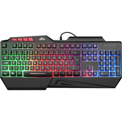 320444 - RII - Tastiera për Lojëra Rii, Ndriçim nga Prapa, USB, 19 Taste, Anti-Ghosting, për PC/Laptop/PS4/Xbox One (Paraqitje Gjermane)