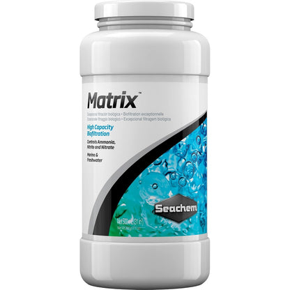 196949 - SEACHEM MATRIX Filtrim Bio Media - Kapacitet i Lartë për Akuariume Detare dhe Ujëra të Ëmbël - 500 ml