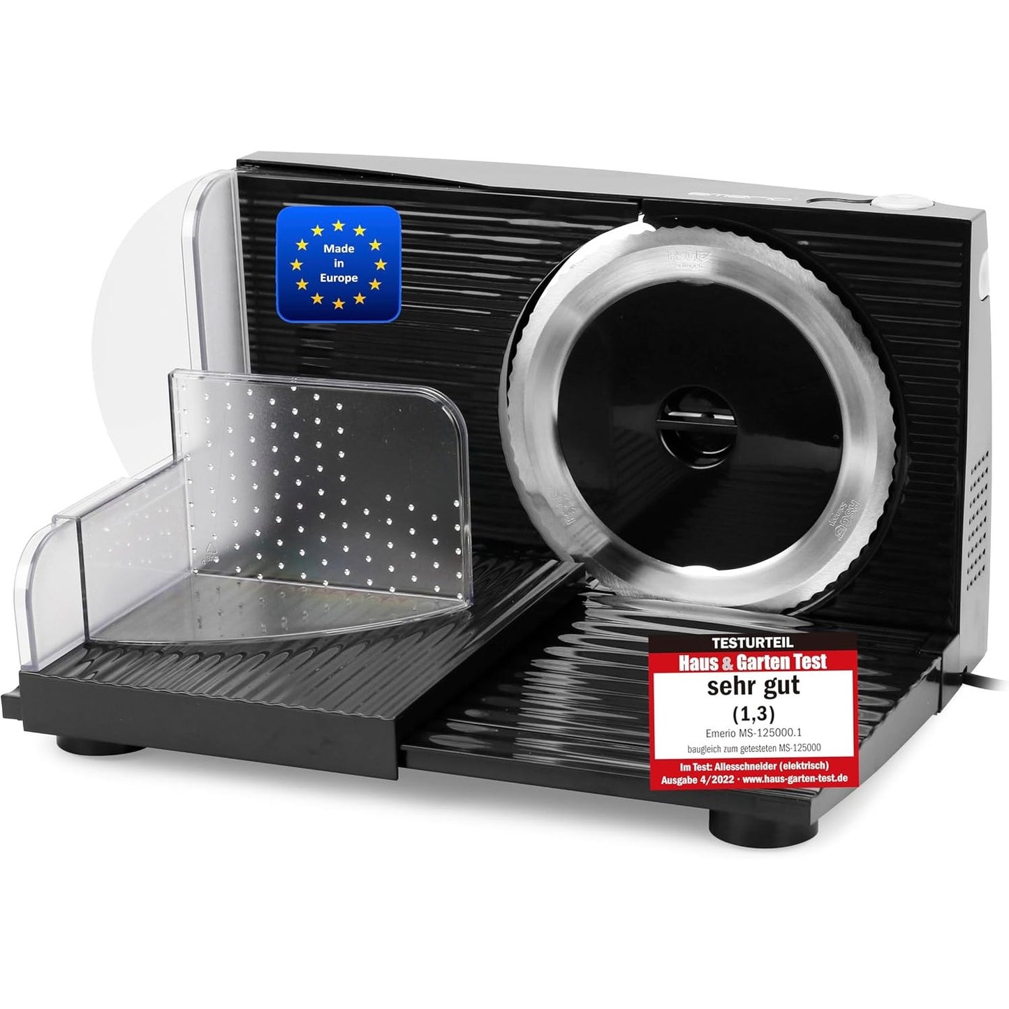 277410 - EMERIO Prerëse shumëfunksionale, 100W, 0-17 mm, çelik inox, dizajn i palosshëm, pa BPA, me çelës sigurie, MS-125000.1, e zezë
