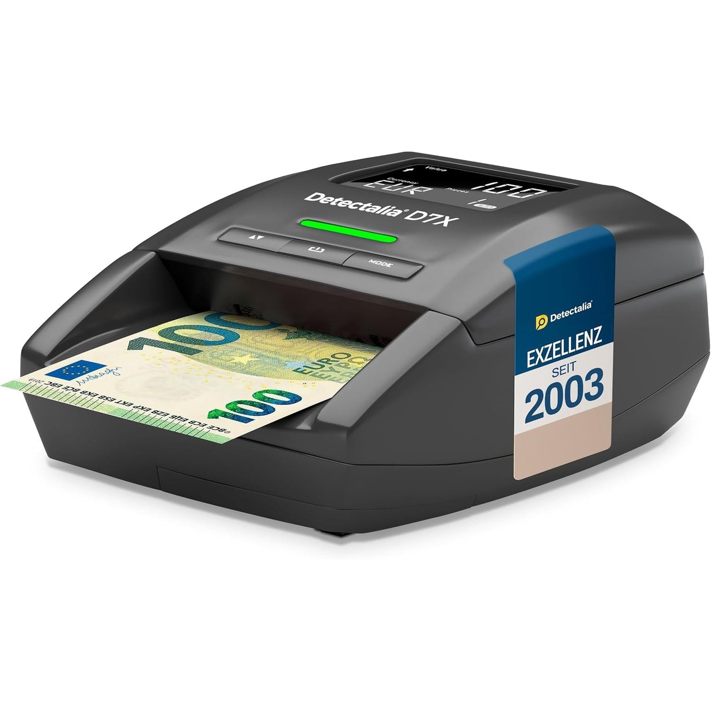 272783 - Detectalia D7X, pajisje për testimin e kartëmonedhave, 7 teste zbulimi për Euro, GBP, CHF, PLN, CZK, SEK