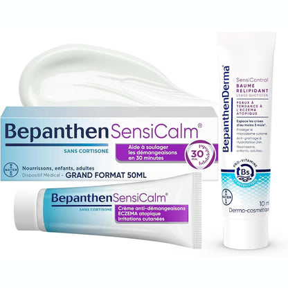 297171 - BEPANTHEN - Krem Sensicalm kundër Ekzemës dhe Kruarjes, 50g, lehtësim i shpejtë 30 minuta, pa aromë dhe kortizon, + Balsam Rimbushës Lipidik 10ml