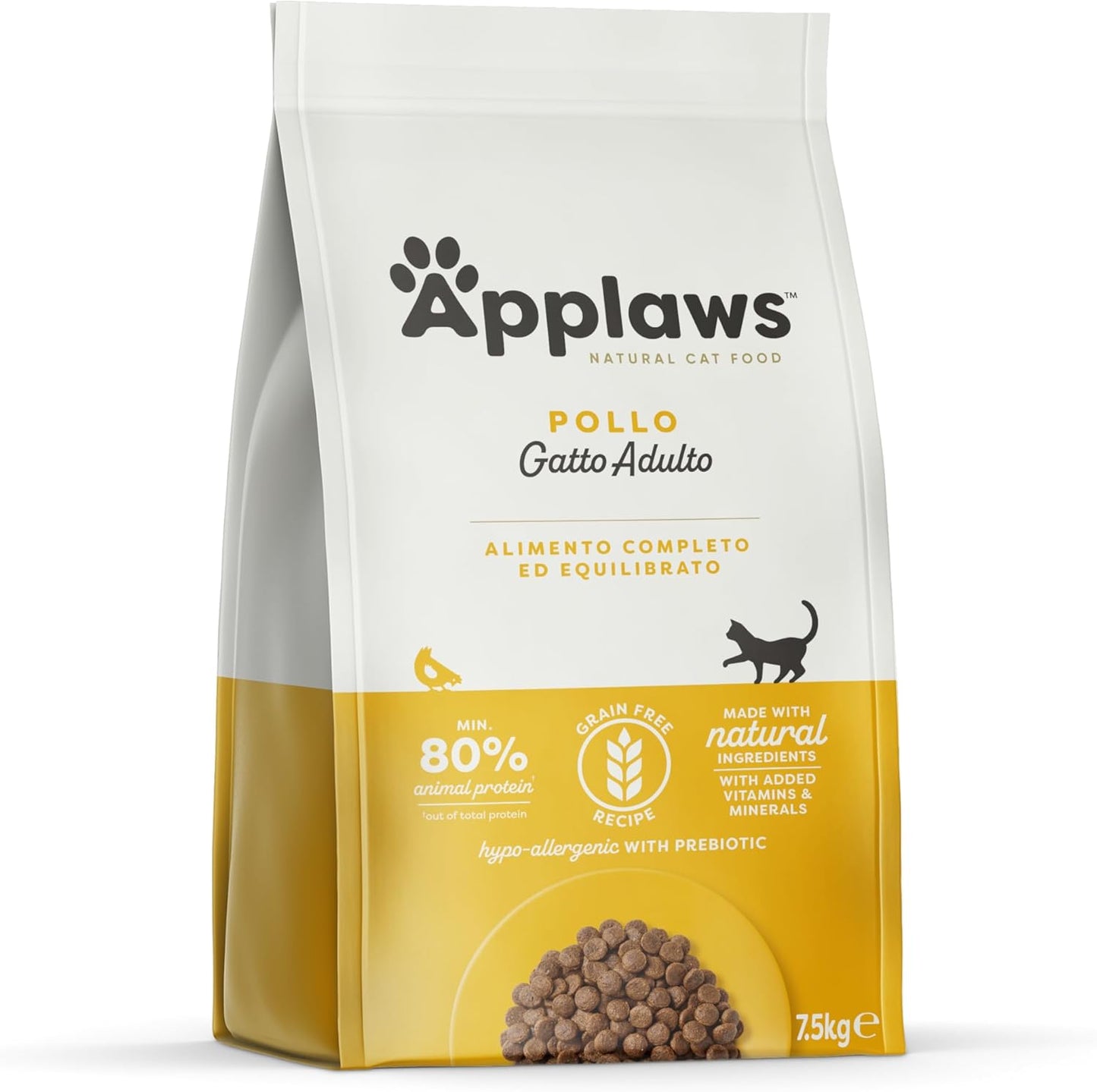 245323 - APPLAWS Pulë e Plotë Natyrale për Mace të Rritura - Qese e Mbyllshme 7.5 kg