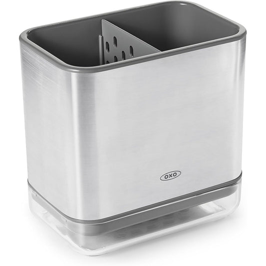 251737 - OXO GOOD GRIPS Mbajtëse praktike enësh për larje enësh prej çeliku inox – 9.7 x 14.5 x 14 cm