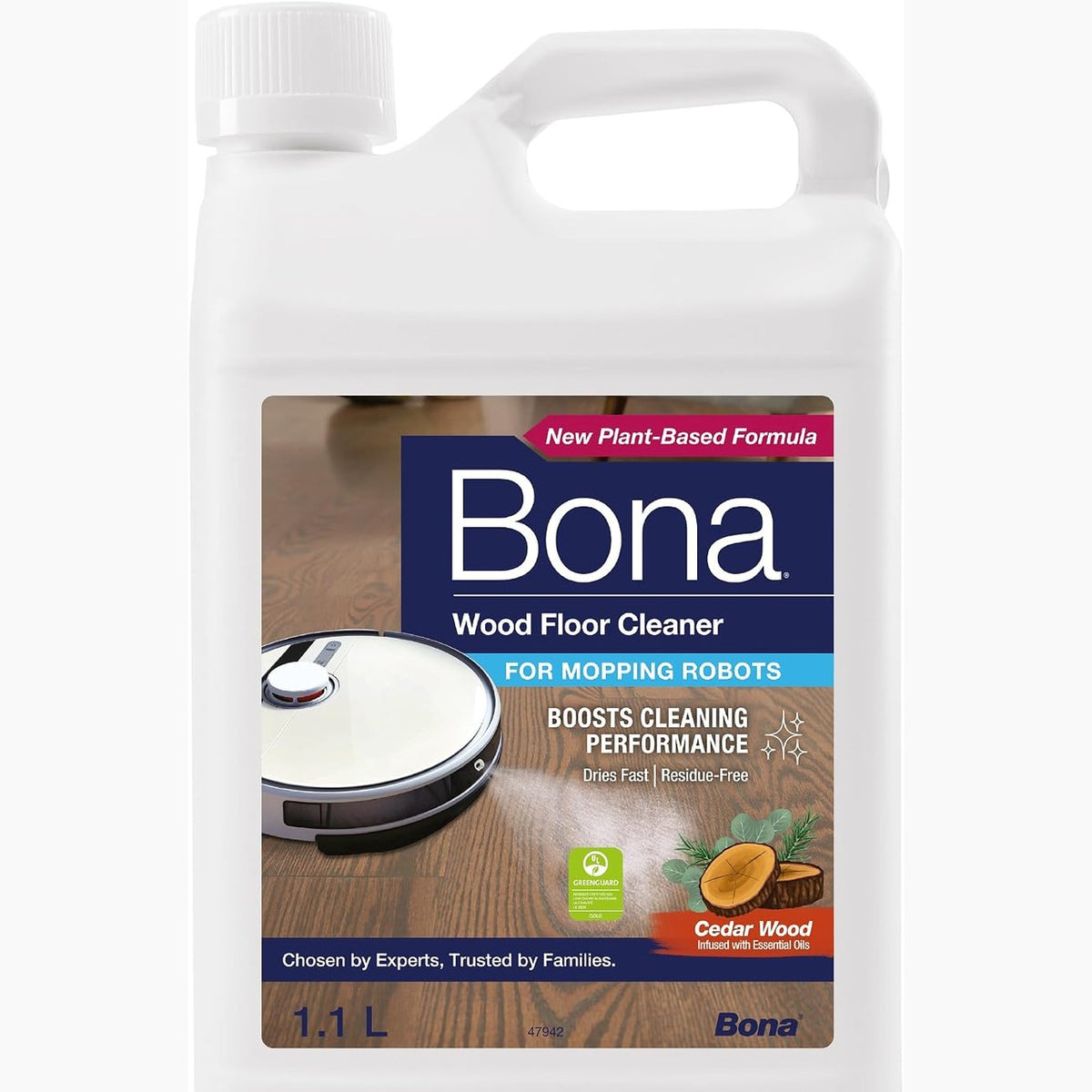 336216 - BONA Pastrues Robotik për Mopping, Pastrues Dyshemeje 1.1 L, Pastrues Parketi