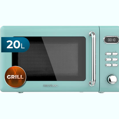288265 - CECOTEC Mikrowelle mit Grill ProClean 5110 Retro Green, 20 L, 700 W dixhitale