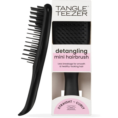 290154 - TANGLE TEEZER Ultimate Detangler i Vogël, Furçë Detangler për Flokë të Lagur dhe të Tharë, E Zezë
