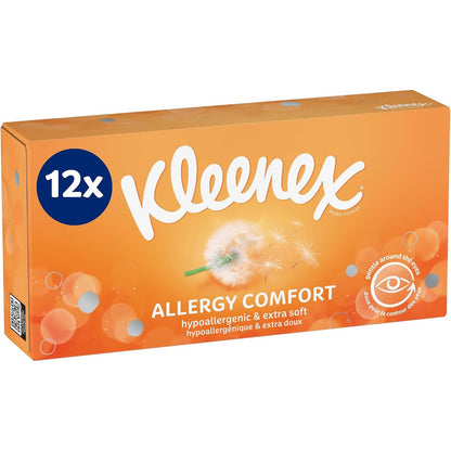 321313 - KLEENEX Kutia e Pecetave për Alergji, 12 kuti me 56 peceta, Prodhuar në Francë