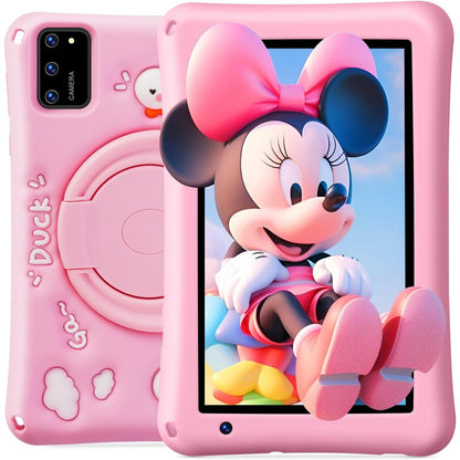 319601 - BISAIKASOW Tablet për fëmijë 7 inç Android 13 Octa-Core, 8GB+64GB, Bateri 5800mAh, Kamera e Dyfishtë 5+8MP, Kontroll Prindëror, Mbështjellës Silikoni Rezistente ndaj Goditjeve, Certifikim GMS, Aplikacione Edukative