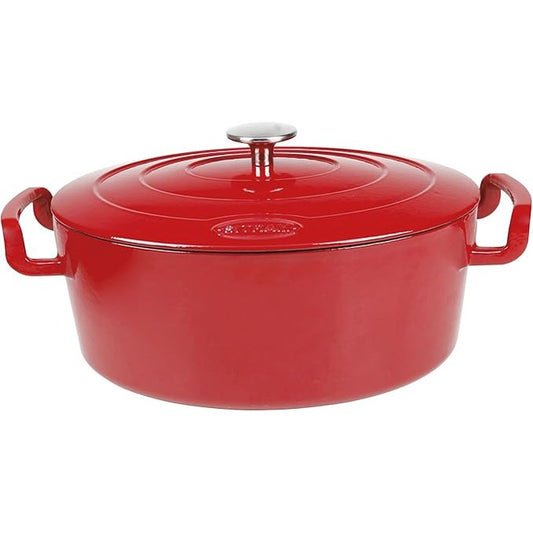 151240 - Sitram 711088 Tavë (tenxhere) Ovale prej Gize, Ngjyrë e Zezë, 6.5 L