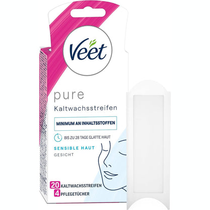 294580 - VEET PURE SHIRITA DYLLI TË FTOHTË - PËR LËKURË TË NDJESHMË, DERI NË 28 DITË LËKURË E LËMUAR, 5 SHIRITA DYLFISHTE