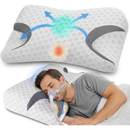 221263 - HYPU NO Jastëk cervikal me shkumë memorieje CPAP, ortopedik, për apnenë e gjumit