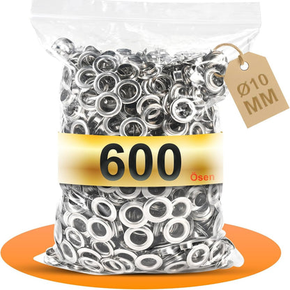 314885 - Philtool Vrima për Tenda 10 mm, 600 copë Vrima për Tenda prej Çeliku Inoks