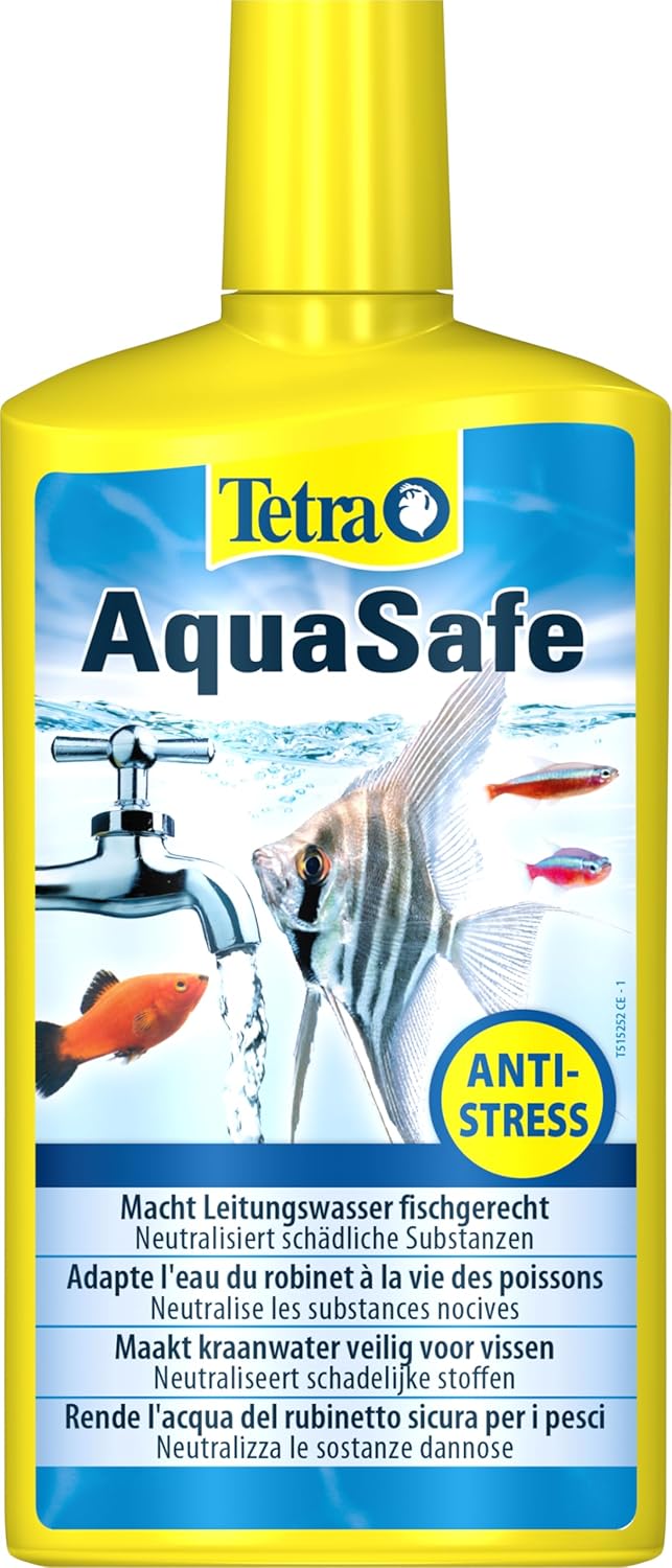248109 - TETRA AquaSafe Kondicioner uji 500 ml për akuarium, neutralizon substancat e dëmshme