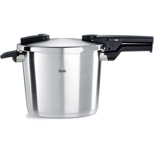 191062 - FISSLER Vitaquick Premium Tenxhere me Presion prej Çeliku Inoks, Kapaciteti 6 L, Ø 22 cm, me 2 Nivele Gatimi, E prodhuar në Gjermani - E përshtatshme për Induksion