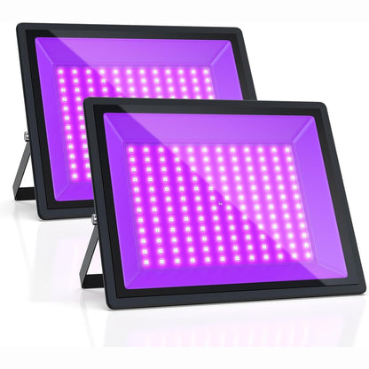 221431 - AFFYBULB 150W LED Blacklight, Dritë UV për Krishtlindje, Halloween, Festë, IP66 Rezistent ndaj Ujit (Pako me 2)