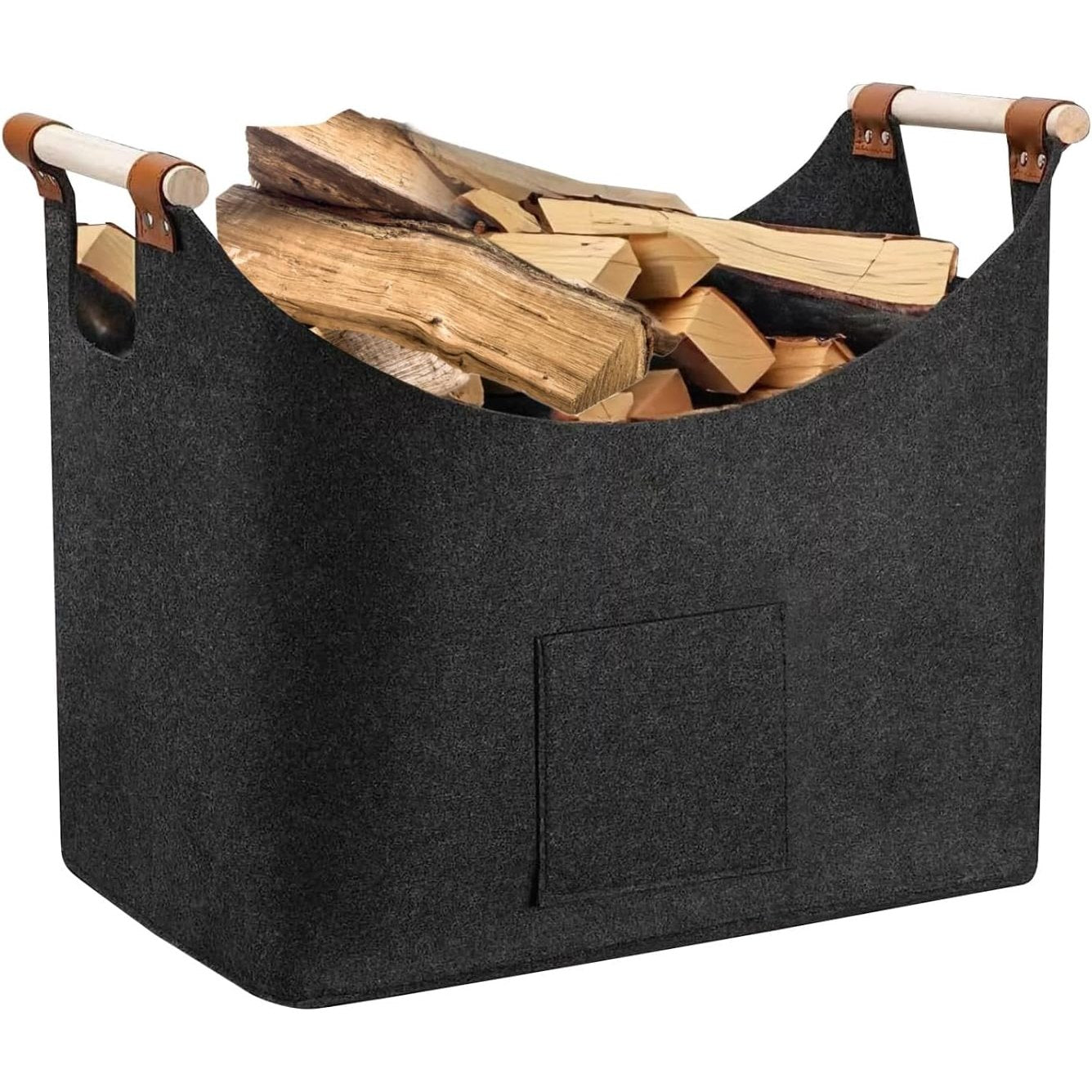 254142 - Shportë drush zjarri prej feltri, 60 l, 44 x 31 x 40 cm