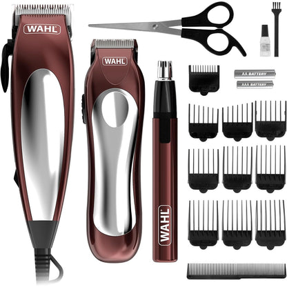 316056 - WAHL Set Dhurate për Makinë Qethëse Flokësh Home Pro Combo 3-në-1, Makinë Qethëse Flokësh për Burra, Makinë Rroje me Kabllo, Prerëse Mjekre