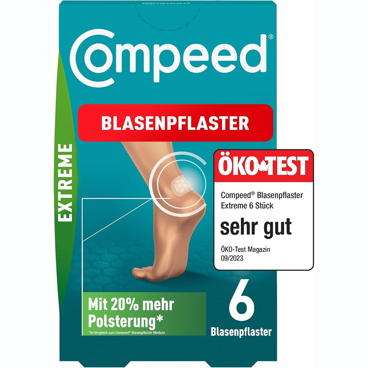 297715 - COMPEED Fasha Extreme për Flluska - 6x Fasha Hidrokolloide me Mbushje Ekstra