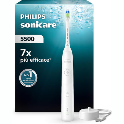 292226 - PHILIPS SONICARE 5500 - Furçë dhëmbësh elektrike sonike, 1 nivel intensiteti, paralajmërim presioni, EasyStart, SmartTimer, BrushPacer, e bardhë, modeli HX7110/01