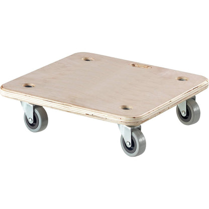 314135 - DÖRNER + HELMER Karrocë transporti stabile Soft-Mini, 290 mm x 290 mm x 85 mm, Kapacitet ngarkese 200 kg, Rrota gome, për arka