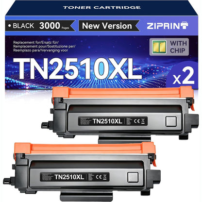 296076 - ZIPRINT KARTUSHA TONERI TN2510XL TN-2510XL, TË PËRPUTHSHME ME BROTHER TN2510XL TN2510 PËR BROTHER DCP-L2620DW DCP-L2627DWE MFC-L2860DWE MFC-L2800DW HL-L2400DWE DCP-L2660DW MFC-L2827DW (I ZI*2P)