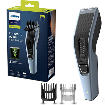 293386 - PHILIPS Makinë prerëse flokësh Seria 3000, Makinë e larëshme me teknologji Trim-n-Flow, Model HC3530/15