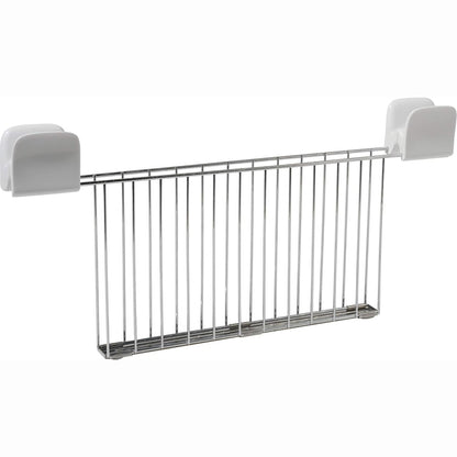 221957 - Maça për toster Alessi, të bëra prej çeliku inox dhe PC, të bardha