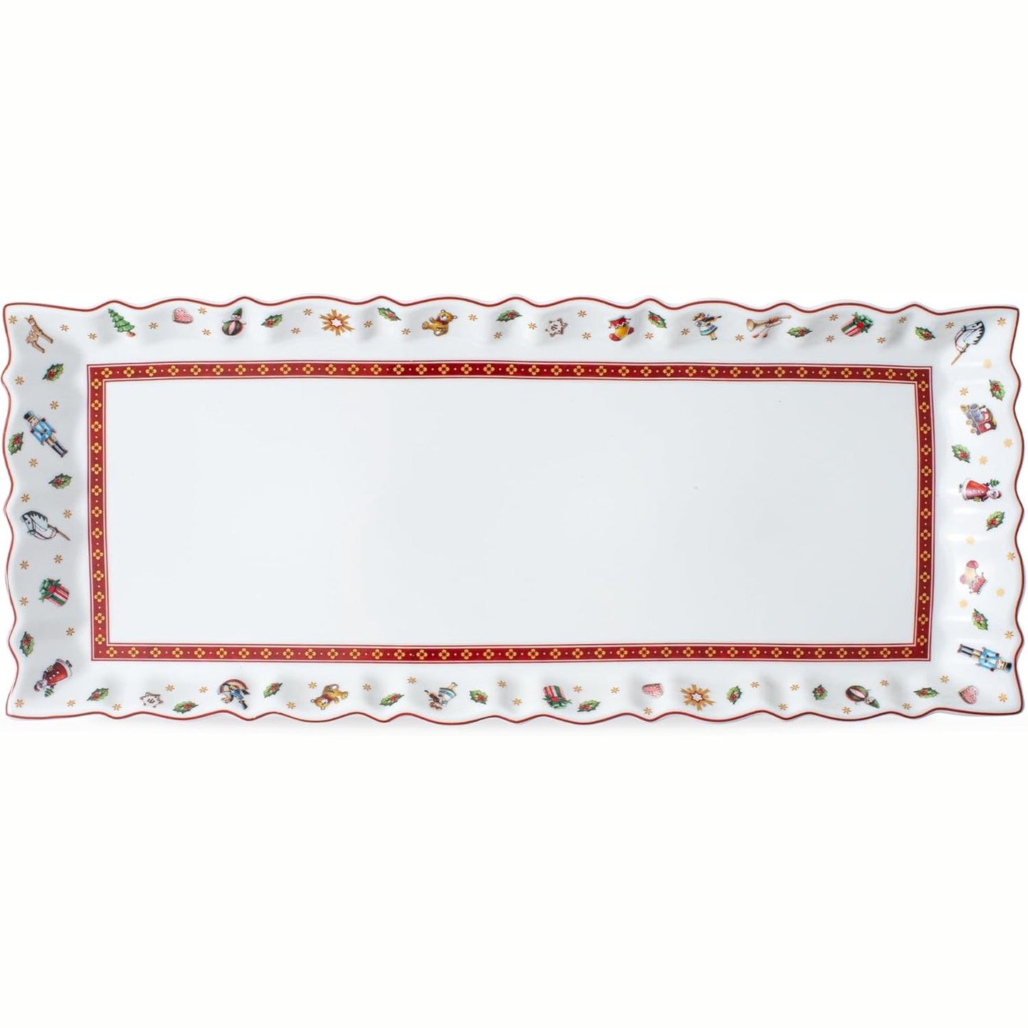 221496 - VILLEROY & BOCH Pjatë për tortë Toys Delight Royal, Porcelan, e bardhë, 39 x 16 cm