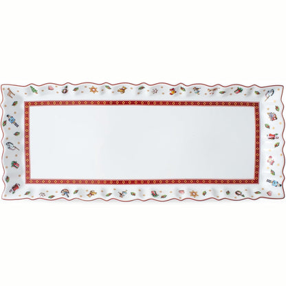 221496 - VILLEROY & BOCH Pjatë për tortë Toys Delight Royal, Porcelan, e bardhë, 39 x 16 cm