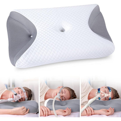 217677 - HOMCA Jastëku CPAP me shkumë memorie, 65x40x9/11cm, zvogëlon presionin e maskës