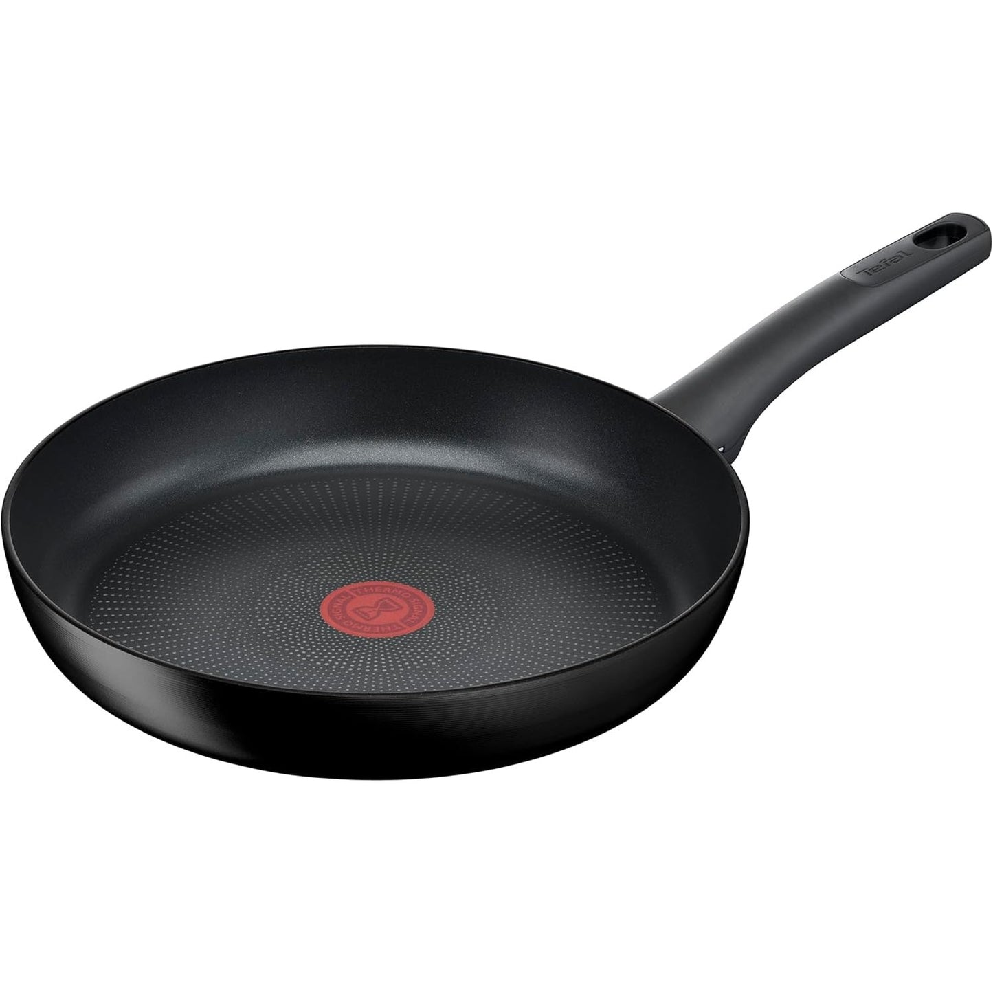 175349 - TEFAL Tigan Fortë Titaniumi G28806, 28 cm, Material Alumini, Shtresë Jo-Ngjitëse, Tregues Temperaturë Termo-Signal, i Përshtatshëm për të Gjitha Sobat, i Pajtueshëm me Induksion, Ngjyra E Zi