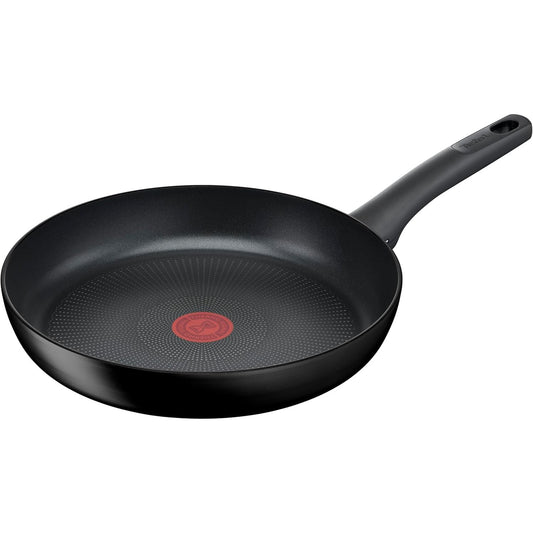 175349 - TEFAL Tigan Fortë Titaniumi G28806, 28 cm, Material Alumini, Shtresë Jo-Ngjitëse, Tregues Temperaturë Termo-Signal, i Përshtatshëm për të Gjitha Sobat, i Pajtueshëm me Induksion, Ngjyra E Zi