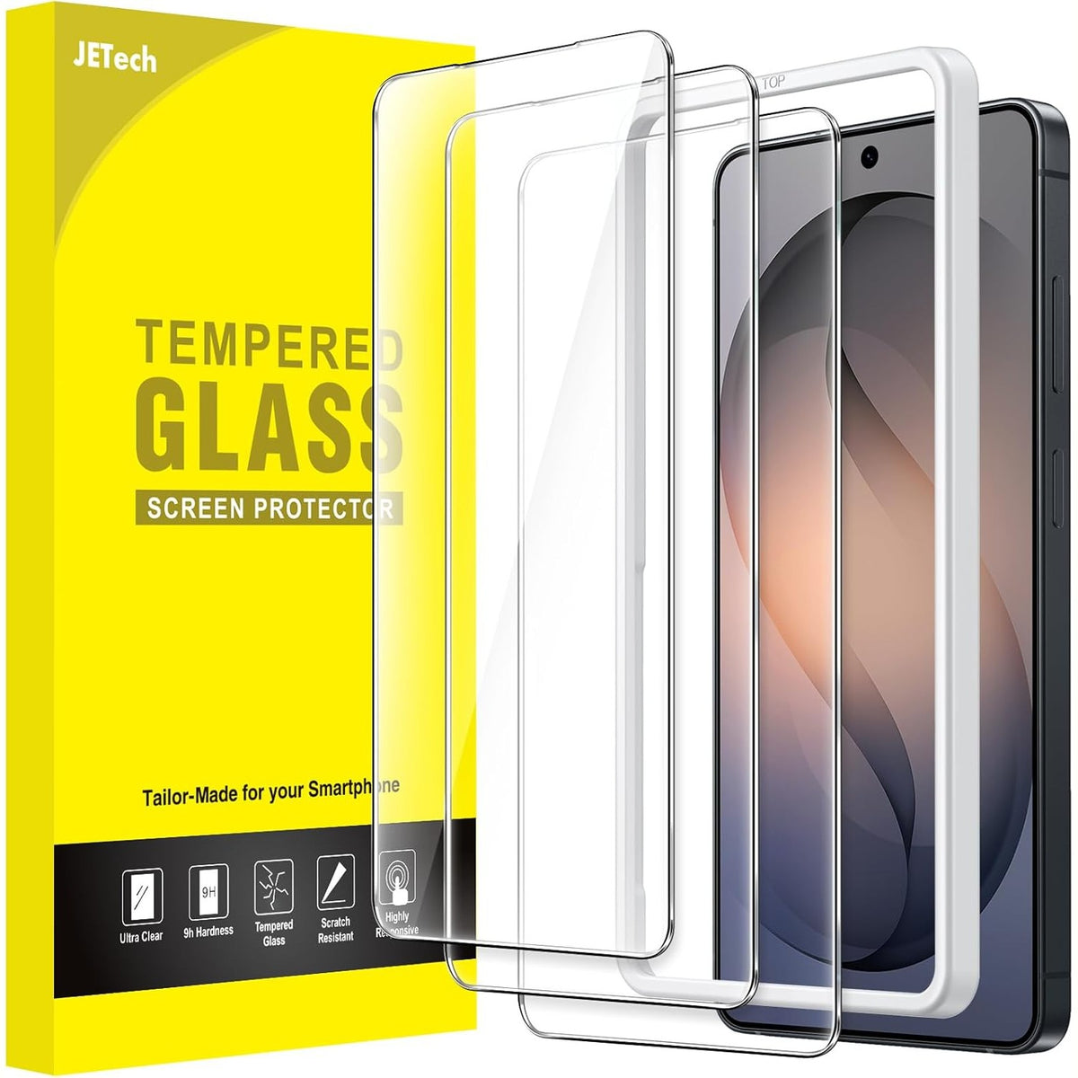 310460 - JETech Mbrojtës ekrani për Samsung Galaxy S26 Plus, pako me 2 copë
