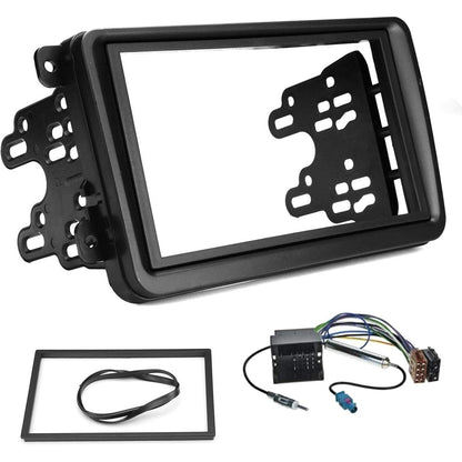 319897 - SOUND-WAY KIT MONTIMI PËR RADIO MAKINE, KORNIZË RADIOJE 2 DIN, MBËSHTETËSE MONTIMI, KABLO ADAPTORI ISO, ADAPTOR ANTENE, KOMPATIBIL ME VW, SKODA, SEAT