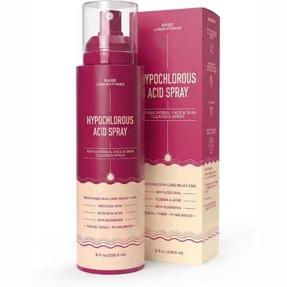 303619 - BASE LABORATORIES Sprej me acid hipoklorik, 100ml, shërimi i lëkurës së plagëve, tretësirë për kujdesin e plagëve, ekzemën, kujdesin pas tatuazheve dhe shpimeve