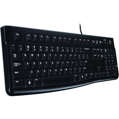 274031 - LOGITECH Tastierë me Tel K120 për Windows, USB Plug-and-Play, Madhësi Standarde, Rezistente ndaj Derdhjeve, E Zezë