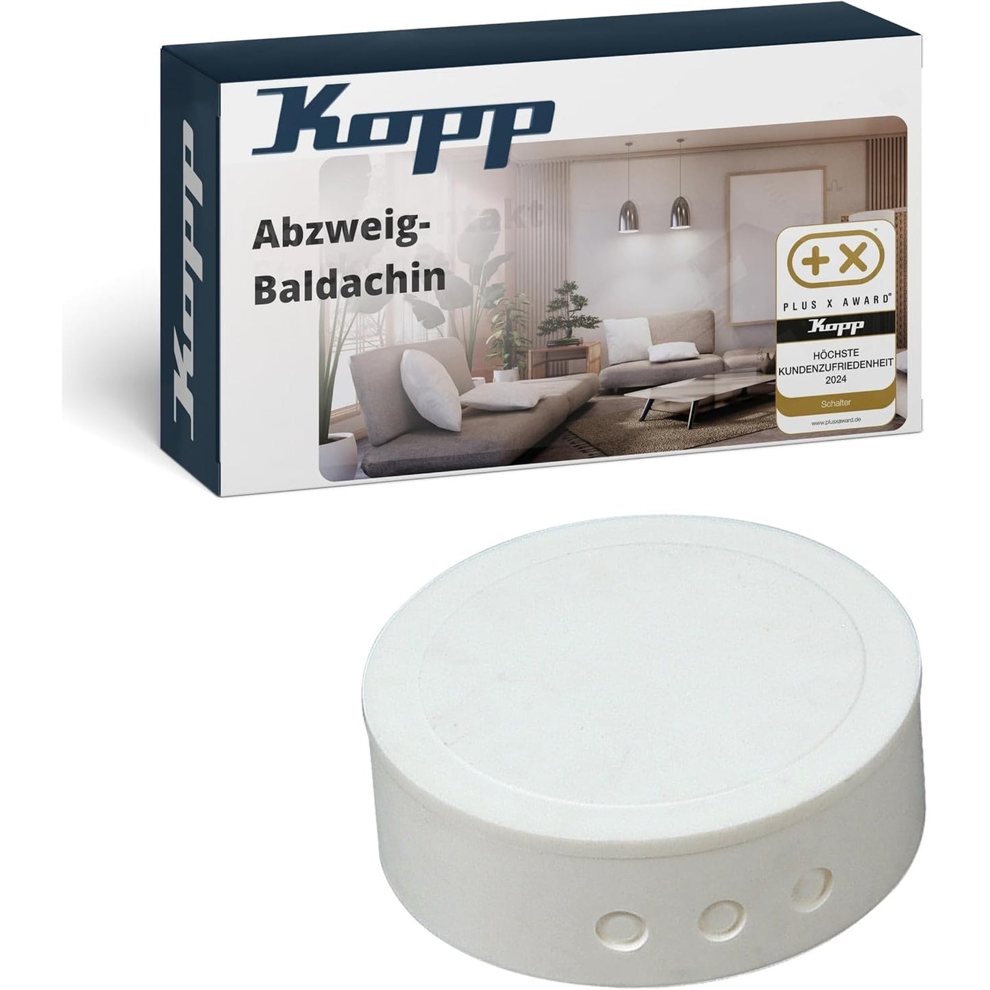 289381 - KOPP Tendë kutie kryqëzimi në të bardhë - 1 copë - Kuti kryqëzimi plastike me cilësi të lartë